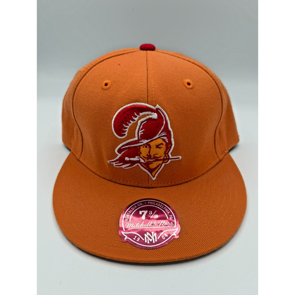 Mitchell & Ness Other - Mitchell & Ness Tampa Bay Buccaneers Fitted Hat 7 3/8 Orange NFL Vintage Logo